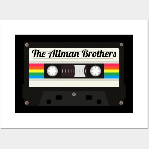 The Allman Brothers / Cassette Tape Style Wall Art by GengluStore